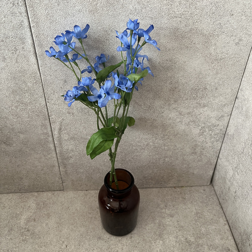 造花 アーティフィシャルフラワー ブルースター ブルー 2本 アート