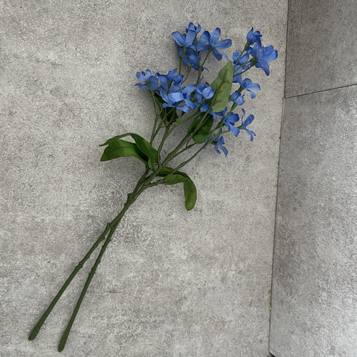 造花 アーティフィシャルフラワー ブルースター ブルー 2本 アート