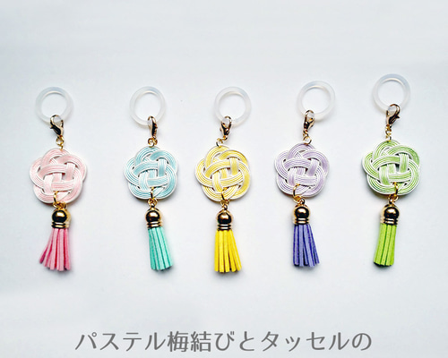 天然石ピアス ラリマー 水引 梅結び 和装 浴衣 アクセサリー　縁起物　ギフト 1ccd4c5cad65e55a27e157659a5bb3