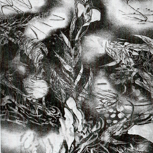 永井雅人銅版画作品 「コスモロジーNo.3」モノクローム作品 美品未使用 