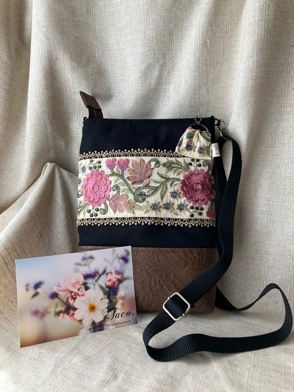 インド刺繍リボン サコッシュ④ サコッシュ Taco. 通販 17322494