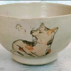 R6018  オトボケ猫ちゃん茶碗(どんぶり) 5枚目の画像