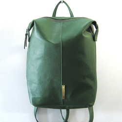 美品】muku MONTEROSA 本革リュック オリーブグリーン 美品】muku