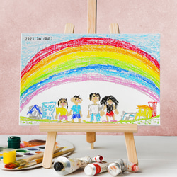 子どもの絵から作るメモリアルキャンバス 1枚目の画像