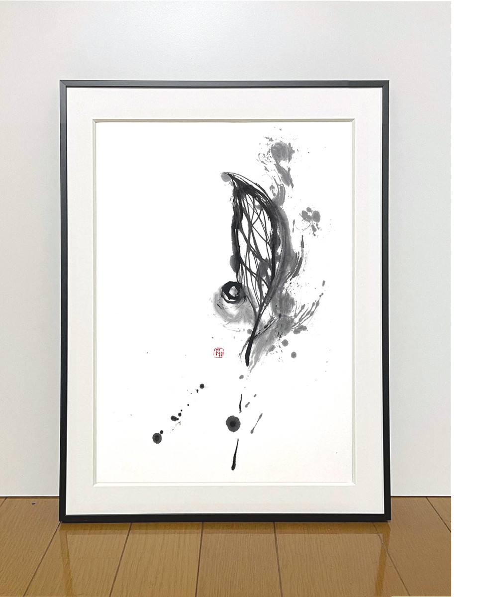 都市画家 肉筆画 水彩画5枚「AFⅠ～Ⅳ」他 小山佐敏 直筆サイン入り 抽象画