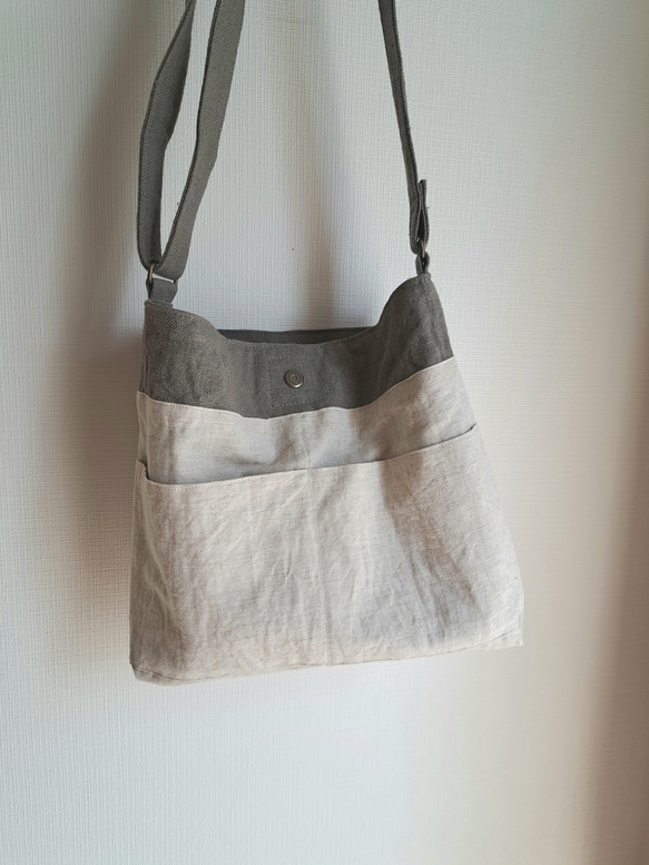 リネンのくったりショルダーバッグ 14枚目の画像