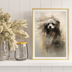 【KENSHIN (犬神) - シーズー犬 No.2】風水画 アートポスター 犬の絵 犬の絵画 8枚目の画像