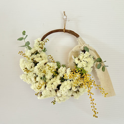 ドライフラワー春のスワッグ（ラナンキュラス） スワッグ Rest garden