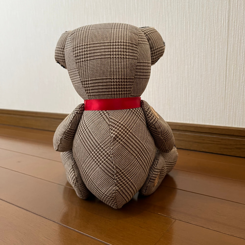 茶系チェック柄のテディベア ぬいぐるみ Jon&Mi-ko 通販 茶系チェック柄のテディベア ぬいぐるみ Jon&Mi-ko 通販