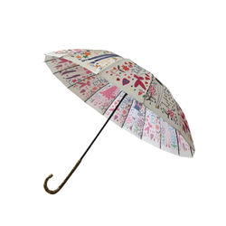 【予約販売】傘 長傘 16本骨 母の日プレゼントset 晴雨兼用 日傘 雨傘 軽量 紫外線対策 撥水  D1 5枚目の画像