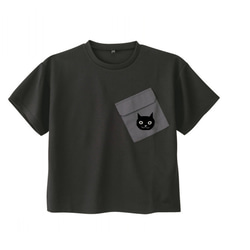 ネコ柄　レディース　ドライメッシュTシャツ 5枚目の画像