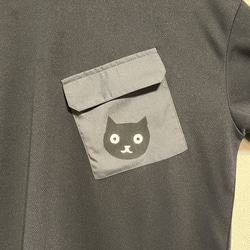 ネコ柄　レディース　ドライメッシュTシャツ 2枚目の画像