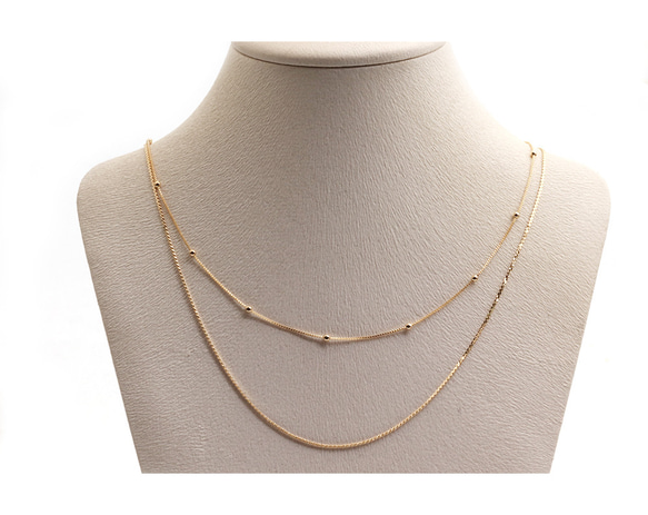 CHN-089-G【1個入り】ネックレスチェーン, Chains necklace 5枚目の画像