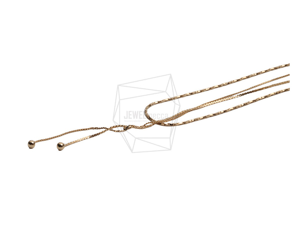 CHN-090-G【1個入り】ネックレスチェーン, Chains necklace 1枚目の画像