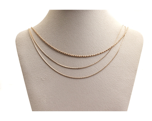 CHN-091-G【1個入り】ネックレスチェーン, Chains necklace 5枚目の画像