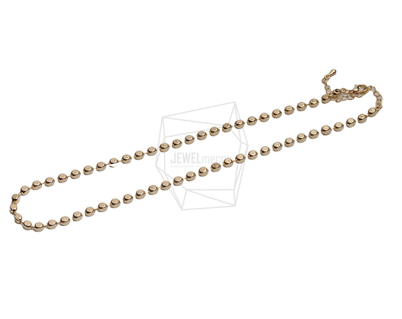 CHN-093-G【1個入り】ネックレスチェーン, Chains necklace 3枚目の画像