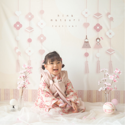 A6ーS15 可愛い麻のタペストリー　巾44㎝位　ひな人形　店舗飾り　インテリア 楽天市場】ひなまつり タペストリー ひな祭り 雛人形 壁飾り