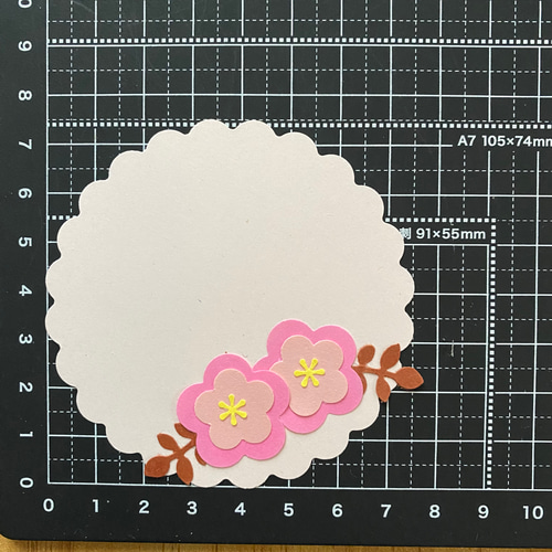 クラフトパンチ メッセージカード お花 フラワー アルバム素材 記念日