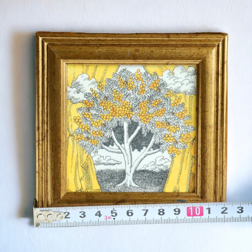 【原画】『木の人と猫たち』猫の絵　絵画　パステル画　アンティーク　植物 原画】『木の人と猫たち』猫の絵絵画パステル画アンティーク植物