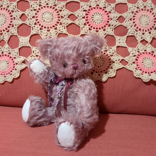ハンドメイド アンティーク風 モヘアテディベア｜ドイツ製モヘアteddybear ハンドメイド アンティーク風 モヘアテディベア｜ドイツ製モヘア