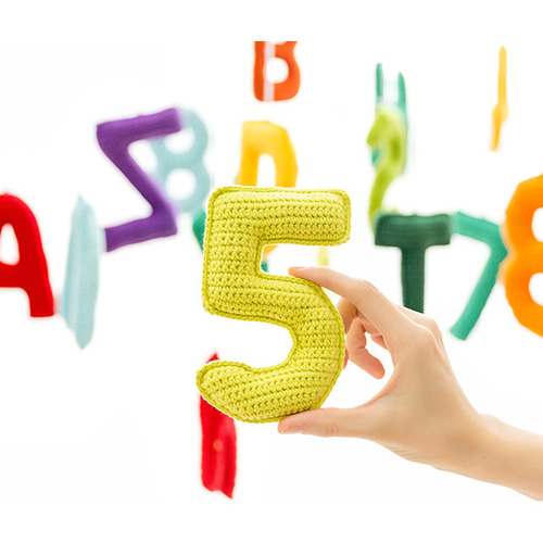 ハンドメイド 幼児向け知育玩具 アルファベット 数字 編みぐるみレシピ