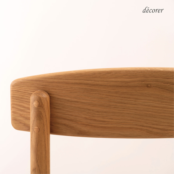 オーク材のペーパーコードチェア [1脚入 : 4色 ] 北欧スタイル 木製 無垢 手編み 椅子 ダイニングチェア 12枚目の画像