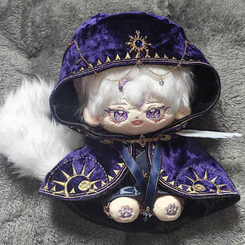 20cm 着せ替えぬいぐるみ きつね 無属性 黒髪 紫目 - メルカリ
