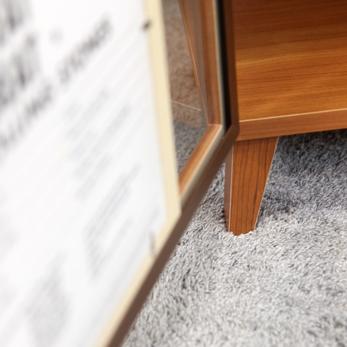 LPレコード収納 | アクリル付き扉 | おしゃれなキャビネット