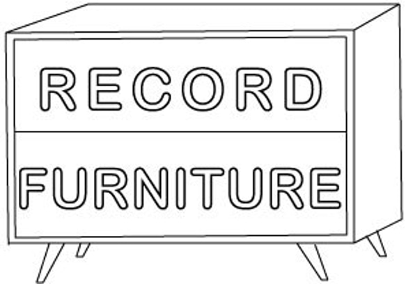 LPレコード収納 | アクリル付き扉 | おしゃれなキャビネット | レコードラック・ディスプレイ棚・ターンテーブル台 12枚目の画像