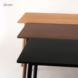 オーク材のダイニングテーブル [ 幅150cm 奥行80cm : 3色 ] 北欧スタイル 長方形 天然突板 木製 天然木 5枚目の画像