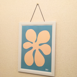 【送料無料】A4-大きなお花デザインポスター 2枚目の画像