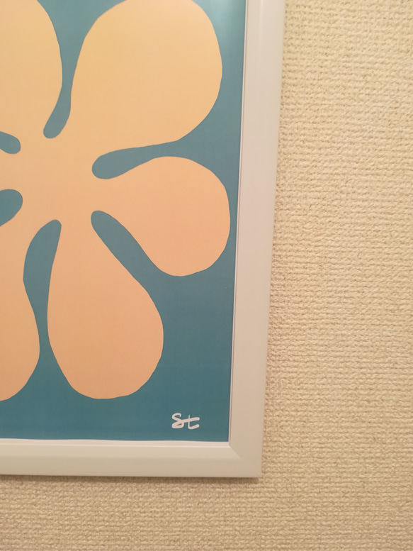 【送料無料】A4-大きなお花デザインポスター 3枚目の画像