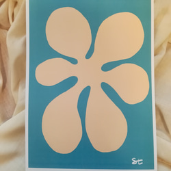【送料無料】A4-大きなお花デザインポスター 4枚目の画像
