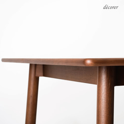 オーク材のダイニングテーブル [ 幅135cm 奥行80cm : 3色 ] 北欧スタイル 長方形 天然突板 木製 天然木 12枚目の画像
