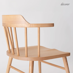 アッシュ材のウィンザーチェア [1脚入 : 3色 ] 北欧スタイル 木製 無垢 椅子 ダイニングチェア 天然木 15枚目の画像