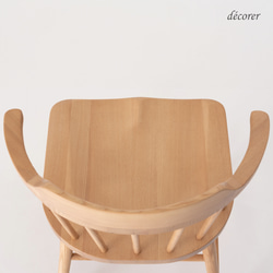 アッシュ材のウィンザーチェア [1脚入 : 3色 ] 北欧スタイル 木製 無垢 椅子 ダイニングチェア 天然木 18枚目の画像