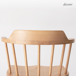 アッシュ材のウィンザーチェア [1脚入 : 3色 ] 北欧スタイル 木製 無垢 椅子 ダイニングチェア 天然木 17枚目の画像