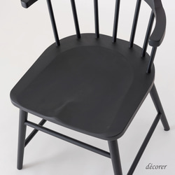 アッシュ材のウィンザーチェア [2脚入 : 3色 ] 北欧スタイル 木製 無垢 椅子 ダイニングチェア 天然木 8枚目の画像