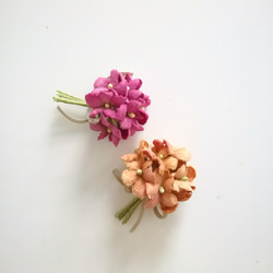 染め布花＊すみれの花束コサージュ コサージュ ｱﾄﾘｴ flower