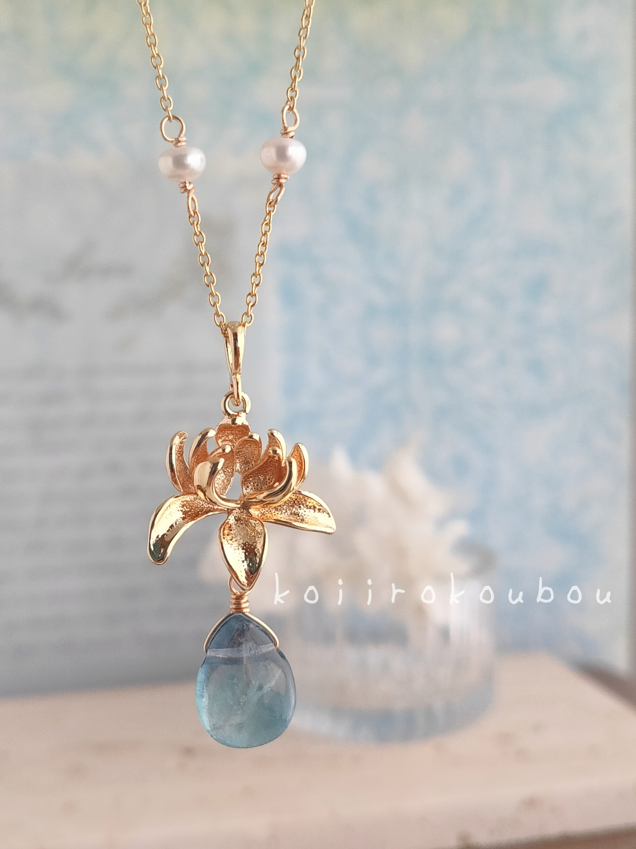人気海外ブランドアイテム｜ファッション通販 フローライト　ハンドメイドネックレス3点 ネックレス・ペンダント