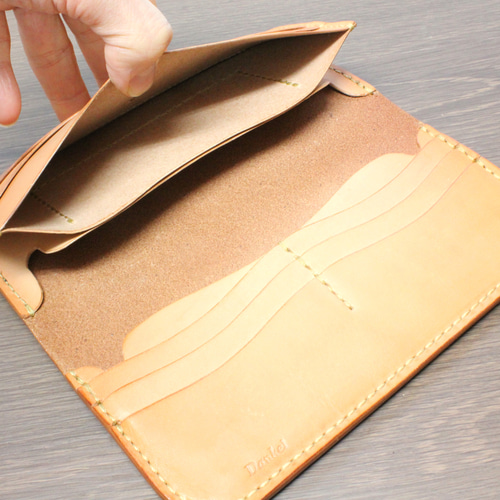 ワケあり特価』【昭南サドルレザー使用】 wallet 札入れ チョコ 長財布