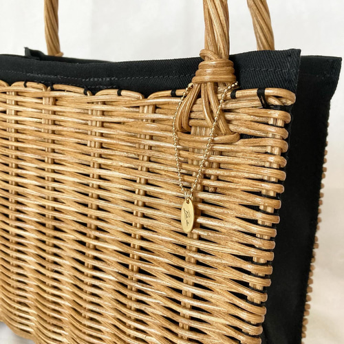 ラタンかごバッグ ・ ミニトート トートバッグ belle_rattan＆craft