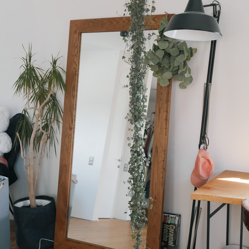 送料無料／[Muku Stand Mirror]全身鏡 スタンドミラー 姿見 全身ミラー