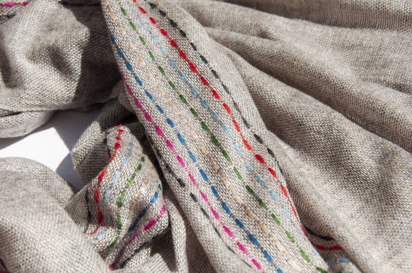 カシミヤ カシミア ニット スカーフ ピュア ウール スカーフ 手編みスカーフ ニット スカーフ - 日本製メリノ クリスマス 18枚目の画像