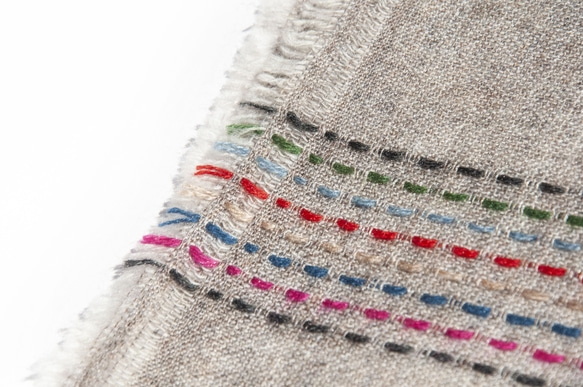 カシミヤ カシミア ニット スカーフ ピュア ウール スカーフ 手編みスカーフ ニット スカーフ - 日本製メリノ クリスマス 5枚目の画像