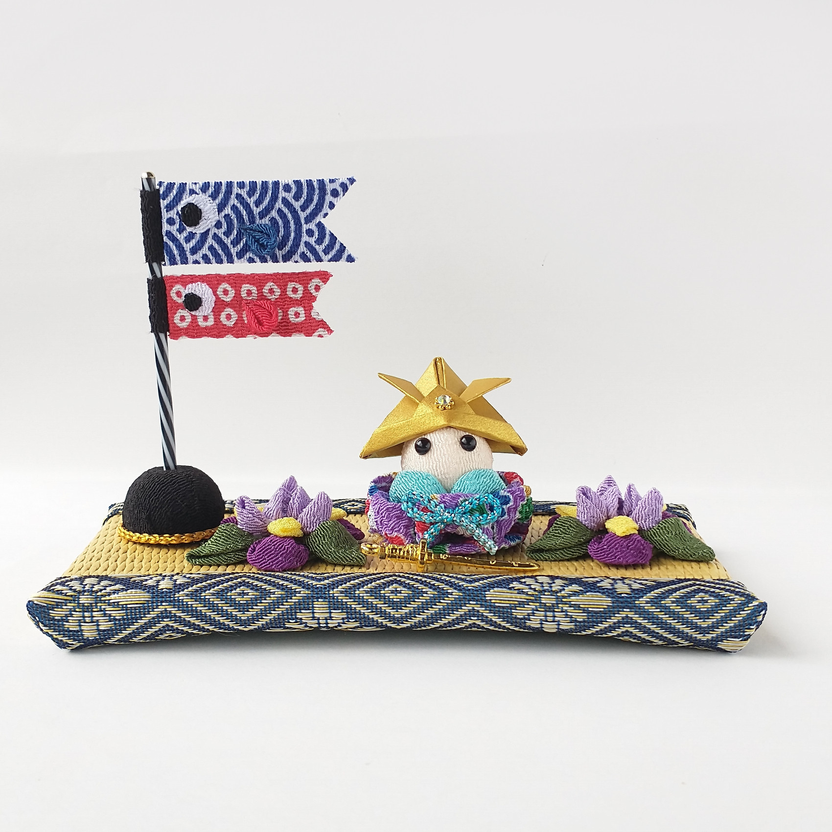 5月人形 こいのぼり 兜 ちりめん細工 つまみ細工＊ちりめん細工＊端午