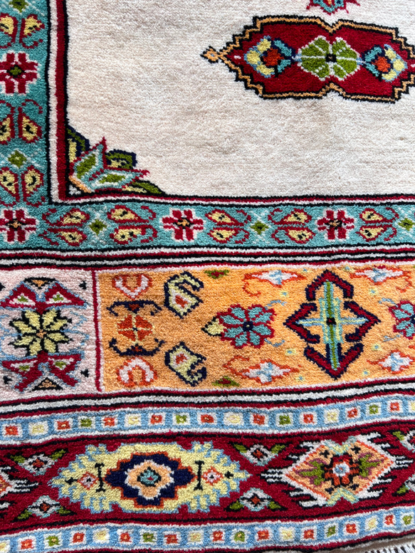 ●送料無料●トライバルラグ【トルクメン】No.58570　玄関マット・リビング・ベッドサイド 9枚目の画像