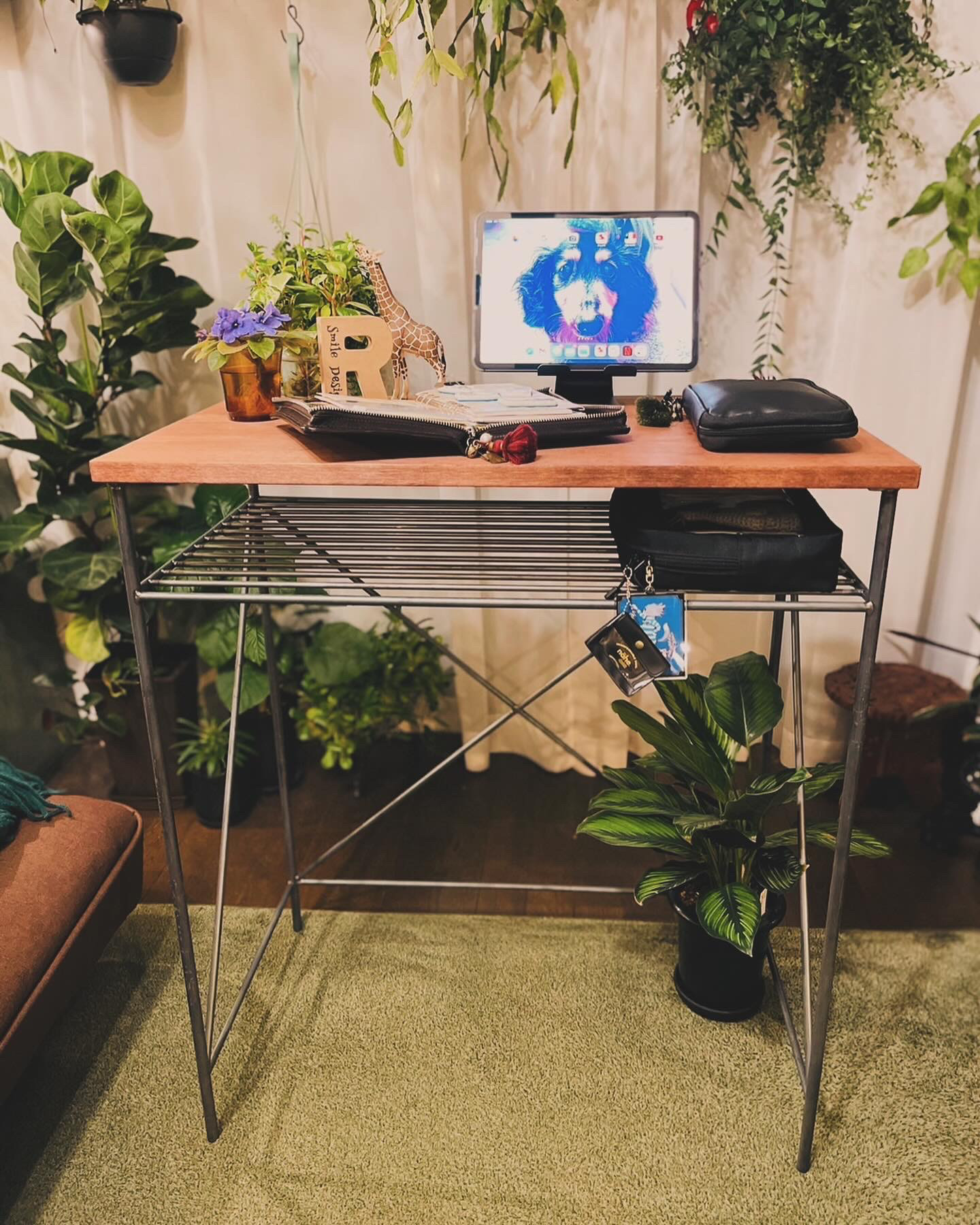 アイアンデスク　アイアンラック　インダストリアル　男前　アイアン家具　オーダーメイド　ハンドメイド