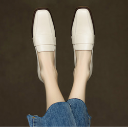 ローファー レディース パンプス 靴 オシャレ 40代 幅広 50代 通勤 痛くない 履きやすい 結婚式 25.5cm 4枚目の画像