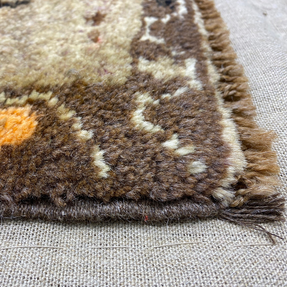 手織りトルコ絨毯 94x54cm ヴィンテージラグ 6枚目の画像